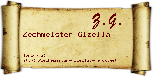 Zechmeister Gizella névjegykártya